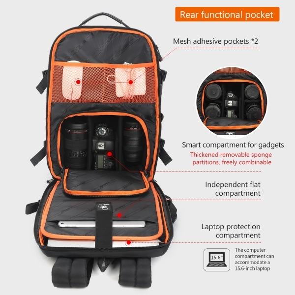 Camera Backpack 15.6