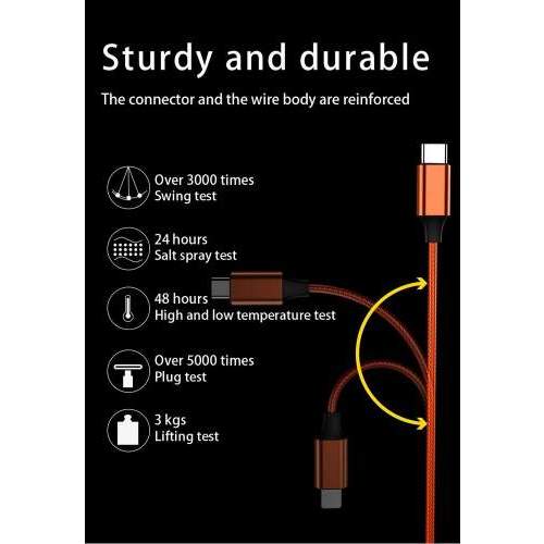 Multikabel USB z podświetlanym logo MANHATTAN C
