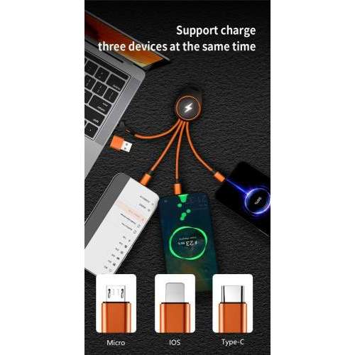 Multikabel USB z podświetlanym logo MANHATTAN C