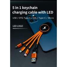 Multikabel USB z podświetlanym logo MANHATTAN C