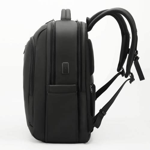 Waterproof backpack with USB and USB-C ports with logo printing 15.6