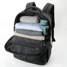 Waterproof backpack with USB and USB-C ports with logo printing 15.6