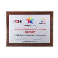 Waterproof backpack with USB and USB-C ports with logo printing 15.6