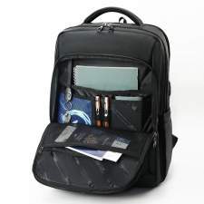 Waterproof backpack with USB and USB-C ports with logo printing 15.6