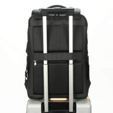 Waterproof backpack with USB and USB-C ports with logo printing 15.6