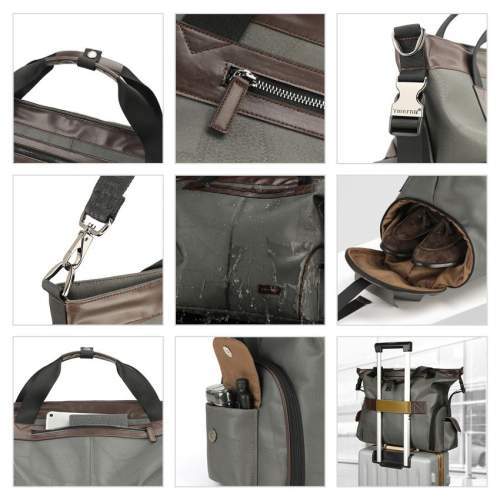 Business travel bag with separate shoe compartment with logo 22L