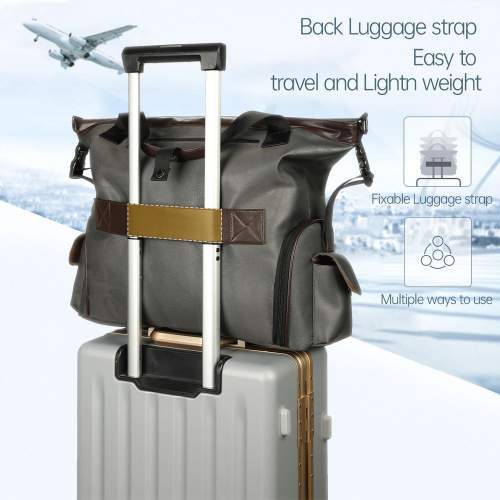Business travel bag with separate shoe compartment with logo 22L