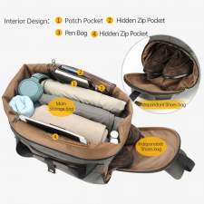 Business travel bag with separate shoe compartment with logo 22L