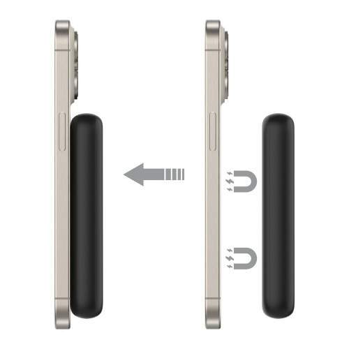 Magnetyczny power bank z ładowaniem bezprzewodowym MAGNETIX 10000mAh