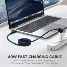 4-in-1 magnetic USB cable 60W VOLT with data transfer and Your logo