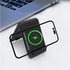 Stojak na telefon z ładowaniem 15W i podświetlanym logo FLARE