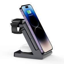 Ładowarka bezprzewodowa 3w1 z odpinanym power bankiem NEGRIL