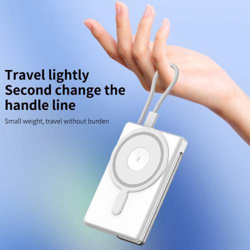 Power Bank z wbudowanym kablem USB-C i podstawką EVOLUTION 10000mAh