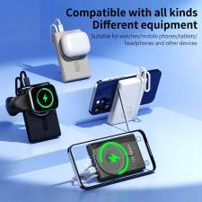 Power Bank z wbudowanym kablem USB-C i podstawką EVOLUTION 10000mAh