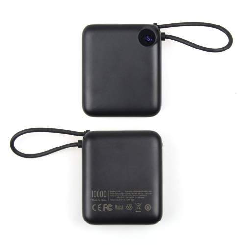 Power Bank z wbudowanym kablem USB-C i wyświetlaczem ZENOX 10000mAh