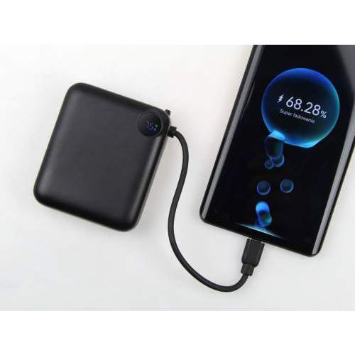 Power Bank z wbudowanym kablem USB-C i wyświetlaczem ZENOX 10000mAh