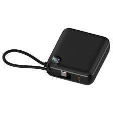 Power Bank z wbudowanym kablem USB-C i wyświetlaczem ZENOX 10000mAh