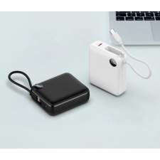 Power Bank z wbudowanym kablem USB-C i wyświetlaczem ZENOX 10000mAh