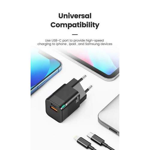 Ładowarka sieciowa USB A+C GaN NUVIO 30W