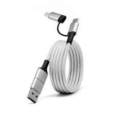 Promotional magnetic USB cable 4-in-1 60W SPIRAL with laser logo