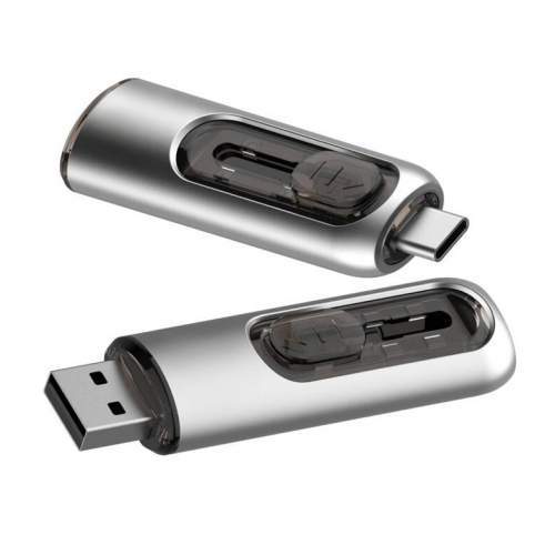 Pamięć USB 2w1 wysuwana OTG USB-C 8-512GB