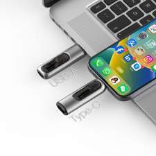 Pamięć USB 2w1 wysuwana OTG USB-C 8-512GB