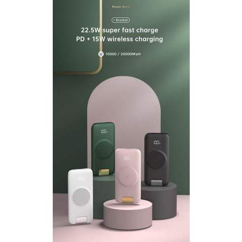 Powerbank z wbudowanymi kablami PRAGUE 10K 10000mAh