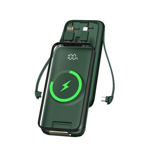 Powerbank z wbudowanymi kablami PRAGUE 10K 10000mAh