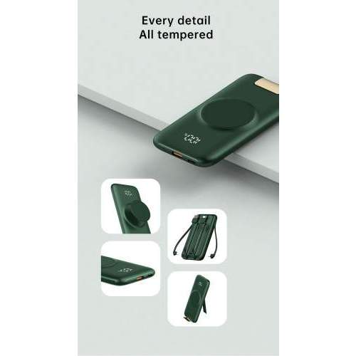 Powerbank z wbudowanymi kablami PRAGUE 10K 10000mAh