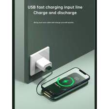 Powerbank z wbudowanymi kablami PRAGUE 10K 10000mAh