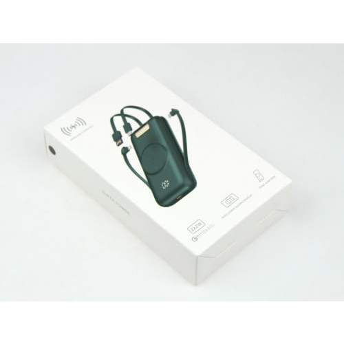 Powerbank z wbudowanymi kablami PRAGUE 20K 20000mAh