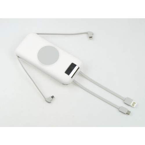 Powerbank z wbudowanymi kablami PRAGUE 20K 20000mAh