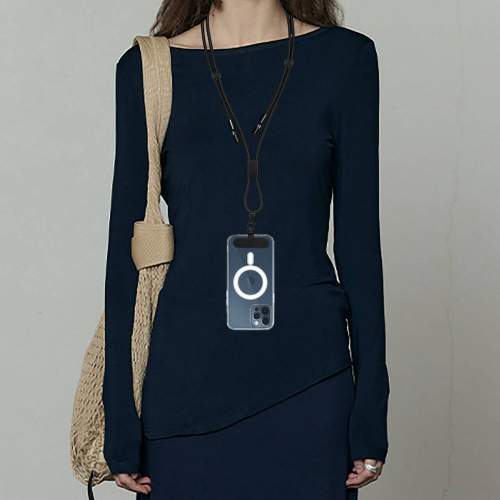 Safety lock lanyard cable USB-C 60W BRISK with logo