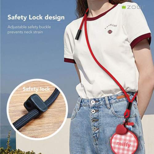 Safety lock lanyard cable USB-C 60W BRISK with logo