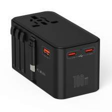 Travel Adapter GaN 100W with Retractable cable EXPLORER