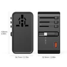 Travel Adapter GaN 100W with Retractable cable EXPLORER