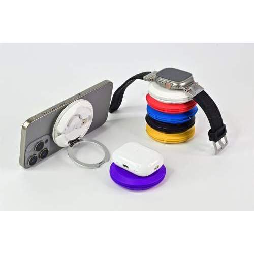 Wireless MagSafe charger 3in1 with built-in cable & stand VIRTO