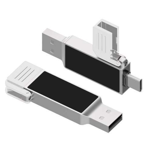Pamięć USB 2w1 OTG USB-C z podświetlanym logo  8-128GB