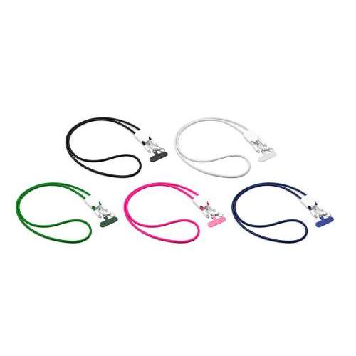 Shoulder lanyard cable ALICANTE 60W USB-C for phone with logo printing