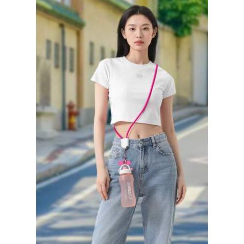 Shoulder lanyard cable ALICANTE 60W USB-C for phone with logo printing