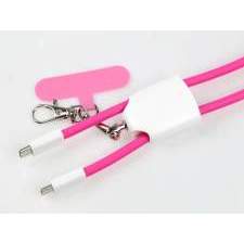 Shoulder lanyard cable ALICANTE 60W USB-C for phone with logo printing