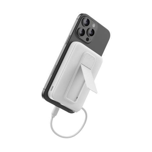 Magnetyczny Power Bank z kablem USB-C i podstawką PRESTO 10000mAh