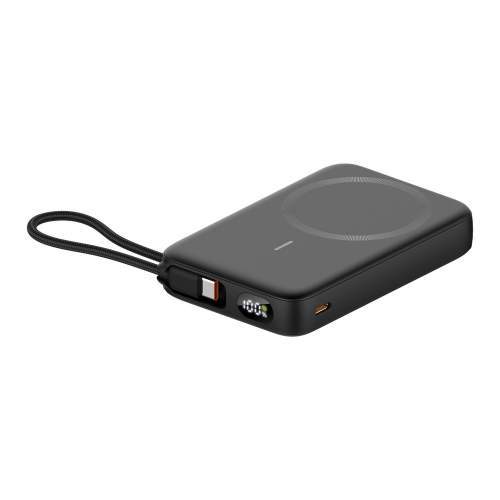 Magnetic Power Bank with USB-C cable & phone stand PRESTO 10000mAh