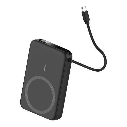 Magnetic Power Bank with USB-C cable & phone stand PRESTO 10000mAh