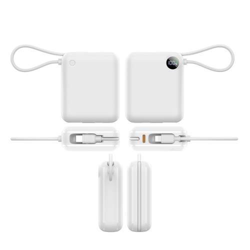 Power Bank z wbudowanymi kablami lightning i USB-C ZENOX 2 10000mAh