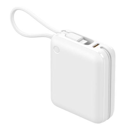 Power Bank z wbudowanymi kablami lightning i USB-C ZENOX 2 10000mAh