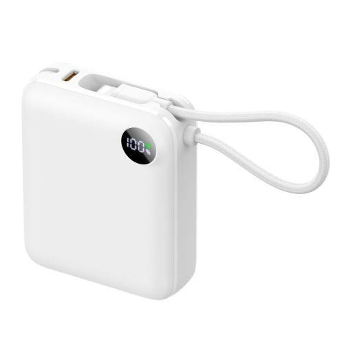 Power Bank z wbudowanymi kablami lightning i USB-C ZENOX 2 10000mAh