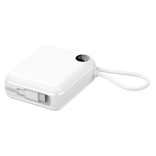 Power Bank z wbudowanymi kablami lightning i USB-C ZENOX 2 10000mAh