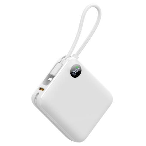 Power Bank z wbudowanymi kablami lightning i USB-C ZENOX 2 10000mAh