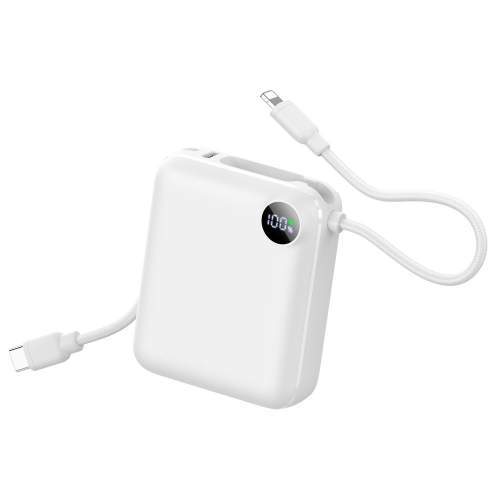 Power Bank z wbudowanymi kablami lightning i USB-C ZENOX 2 10000mAh